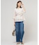 【洗える】BASIC STRETCH DENIM ワイド ストレート デニム