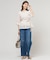 【洗える】BASIC STRETCH DENIM ワイド ストレート デニム