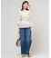 【洗える】BASIC STRETCH DENIM ワイド ストレート デニム