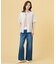【洗える】BASIC STRETCH DENIM ワイド ストレート デニム