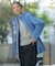 【洗える】BASIC STRETCH DENIM ワイド ストレート デニム