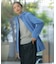 【洗える】BASIC STRETCH DENIM ワイド ストレート デニム