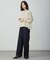 【洗える】BASIC STRETCH DENIM ワイド ストレート デニム