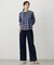 【洗える】BASIC STRETCH DENIM ワイド ストレート デニム