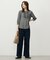 【洗える】BASIC STRETCH DENIM ワイド ストレート デニム