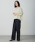 【洗える】BASIC STRETCH DENIM ワイド ストレート デニム