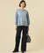 【洗える】BASIC STRETCH DENIM ワイド ストレート デニム