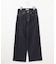【洗える】BASIC STRETCH DENIM ワイド ストレート デニム
