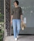 【洗える】BASIC STRETCH DENIM ボーイフィット デニム