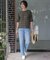 【洗える】BASIC STRETCH DENIM ボーイフィット デニム