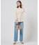 【洗える】BASIC STRETCH DENIM ボーイフィット デニム