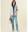【洗える】BASIC STRETCH DENIM ボーイフィット デニム