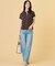 【洗える】BASIC STRETCH DENIM ボーイフィット デニム