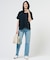 【洗える】BASIC STRETCH DENIM ボーイフィット デニム