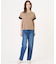 【洗える】BASIC STRETCH DENIM ボーイフィット デニム