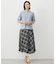 【WEB限定カラーあり・洗える】SOFT SHEER チェック フレア スカート