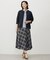 【WEB限定カラーあり・洗える】SOFT SHEER チェック フレア スカート