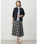 【WEB限定カラーあり・洗える】SOFT SHEER チェック フレア スカート