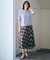 【WEB限定カラーあり・洗える】SOFT SHEER チェック フレア スカート