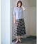 【WEB限定カラーあり・洗える】SOFT SHEER チェック フレア スカート