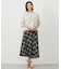 【WEB限定カラーあり・洗える】SOFT SHEER チェック フレア スカート