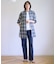 【WEB限定カラーあり・洗える】SOFT SHEER チェック ロング シャツ