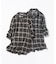 【WEB限定カラーあり・洗える】SOFT SHEER チェック ロング シャツ