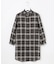 【WEB限定カラーあり・洗える】SOFT SHEER チェック ロング シャツ