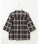 【WEB限定カラーあり・洗える】SOFT SHEER チェック キーネック ブラウス