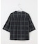 【WEB限定カラーあり・洗える】SOFT SHEER チェック キーネック ブラウス