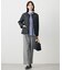 【WEB限定】ストライプ シャーリング ブラウス