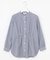 【WEB限定】ストライプ シャーリング ブラウス