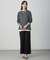 WORETED WOOL BLEND クルーネック ニット
