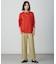WORETED WOOL BLEND クルーネック ニット