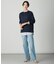 WORETED WOOL BLEND クルーネック ニット