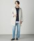 WORETED WOOL BLEND クルーネック ニット