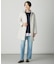 WORETED WOOL BLEND クルーネック ニット