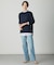 WORETED WOOL BLEND クルーネック ニット