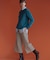 【WEB限定カラーあり】ツムギートflannel クロップド パンツ