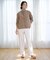 【WEB限定カラーあり】ツムギートflannel ストレート パンツ