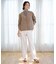 【WEB限定カラーあり】ツムギートflannel ストレート パンツ