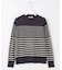SOFT TOUCH WOOL ボーダー ニット