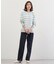Cotton Polyester カラーボーダー ニット