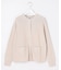 ORGANIC GASS COTTON クルーネック カーディガン