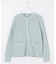 ORGANIC GASS COTTON クルーネック カーディガン