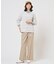 【WEB限定・人気素材・セットアップ対応】セルロースリネンストレッチ ワイドストレート パンツ