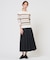 COTTON POLYESTER ボーダー ニット