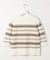 COTTON POLYESTER ボーダー ニット