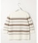 COTTON POLYESTER ボーダー ニット