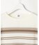 COTTON POLYESTER ボーダー ニット